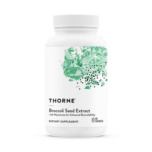 [BRSWIZQPCYAR2E3A] THORNE - Broccoli Seed Extract - Supports Liver Detox & Provides Antioxidant Support* - Sulforaphane Glucosinolate (SGS), Vitamin C & Mustard Powder Supplement - Third-Party Certified - 60 Capsules