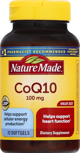 [BRSWIGD4OIDR62QZ] CoQ10 100 mg 软胶,72 心健康值大小