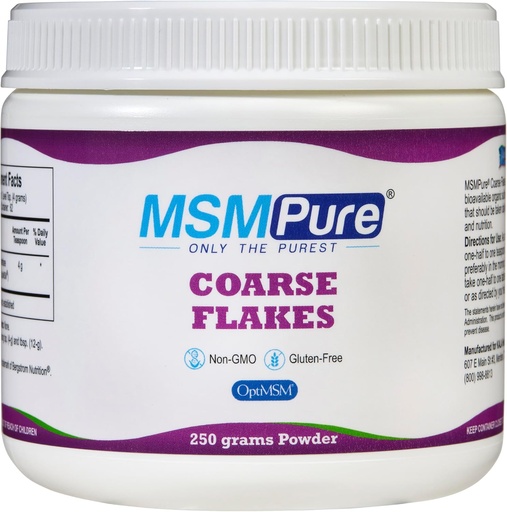[BRSWGFINC56A4HIV] KALA HEALTH MSMPure Coarse MSM Powder Flakes – US-Made MSM for Joint Health, Skin Appearance, and Hair & Nail Support – 8.8 oz, Organic Sulfur