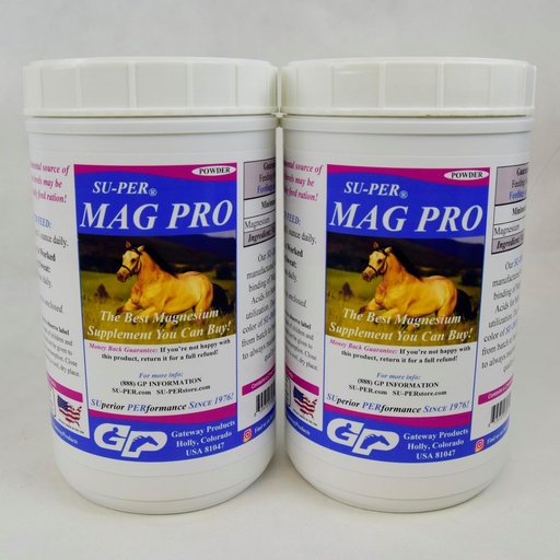 [BRSROHA7OB6BEGTP] SU-PER Mag Pro Horse Calming Supplement - Support Normal Behavior & Calming Effect - Magnesium Supplement for Horses - 4 Pound, (2 Pack)