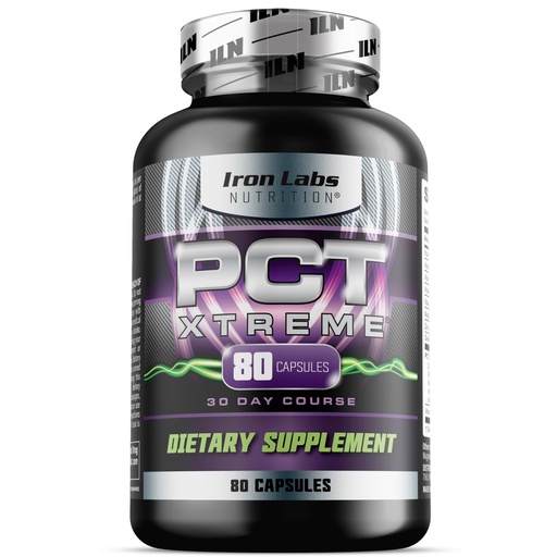 [BRSWIEAPAAHQEYL6] Iron Labs Nutrition PCT Xtreme - PCT Supplement for Men - 30 Day Course - Post Cycle Support Booster (80 Capsules)