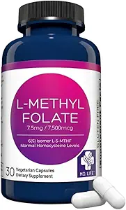 [BRSWG2QBB57GCYL7] MD Life L-Methylfolate 7.5 mg Supplement - Professional-Grade Active L Methylfolate Supplement - 90 Capsules - L-Methylfolate 7.5mg - Maximum Potency MTHFR W/ Essential Amino Acids