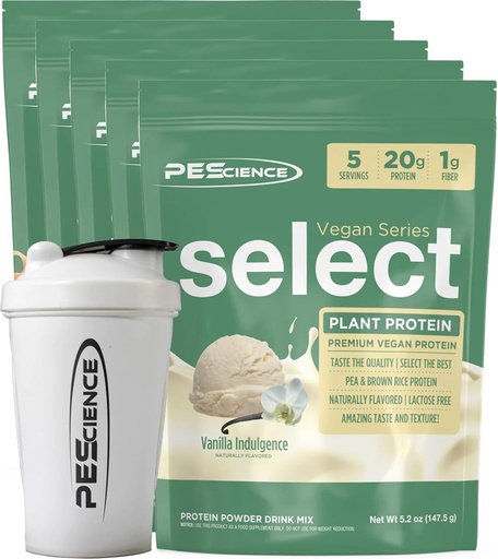 [BRSREAYQOUFR6FL4] PEScience Select Vegan Protein Powder, Plant Based Protein Powder, Amazing Taste, Smooth Texture, Pea and Brown Rice Blend, Dairy Free, Lactose Free, Gluten Free – 5 Flavor Variety Pack, 25 Servings