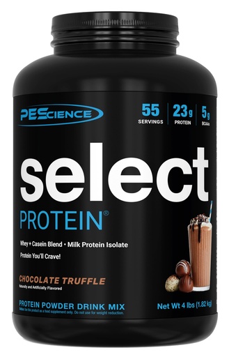 [BRSRMAQ5BZ7WMDTX] PEScience Select Protein Powder, Whey and Casein Blend, Lean Protein Powder for Men and Women, Low Calorie, Low Carb, Keto Friendly, Gluten Free, Chocolate Truffle - 55 Servings