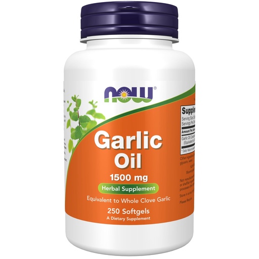 [BRSWIYQEAQNWKE3G] Now Foods, Garlic Oil, 1500 mg, 250 Softgels