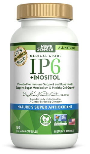 [BRSROEL6CADWOC3A] Active Again Hope Science IP6 Inositol 120 caps - Whole Body Immune Support with Nature's Most Potent Antioxidant - IP6 Inositol Supplement for Enhanced Immunity, Bone, Kidney and Heart Health