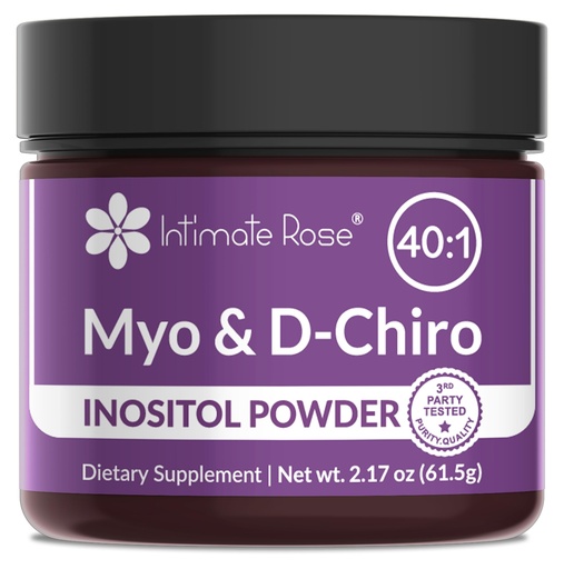 [BRSROBL3OAHBG2DU] Intimate Rose Inositol Supplement for Women Powder - Myo-inositol & D-Chiro Inositol Powder - Hormonal Balance & Healthy Ovarian Function Support for Women - Ideal 40:1 Ratio - Made in USA