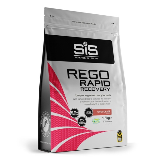 [BRSREHAPBMDWCCTO] Science in Sport SiS REGO Rapid Recovery - Vegan-Friendly Protein Powder for Muscle Support - 21g Protein - 15 Vitamins & Minerals - Sports Nutrition - Chocolate Flavor - 3.3lb