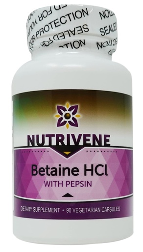 [BRSWIYI2AQAAECIZ] Betaine HCL with Pepsin (90 Capsules)