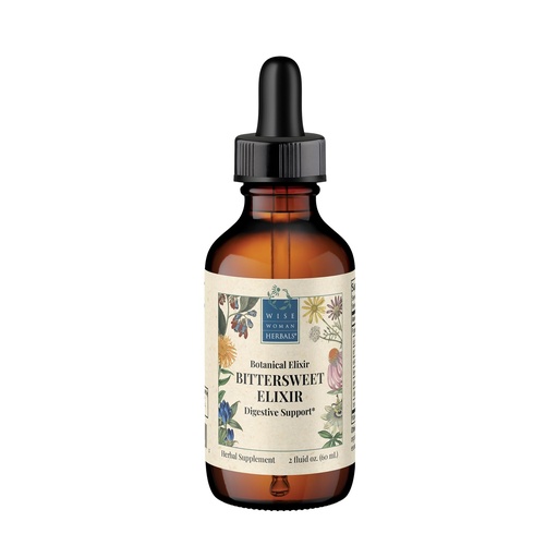 [BRSWIZY5OYBRYFLU] Wise Woman Herbals Bittersweet Elixir, Herbal Digestive Bitter Tonic, Stimulates Appetite & Healthy Digestion, Eases Bloating, Gas & Indigestion, Natural Liquid Extract, Pure Non-GMO, 2 Fl Oz
