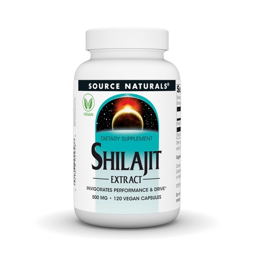 [BRSRAZA3DIOQKFDJ] Source Naturals Shilajit Extract, Vegan Dietary Supplement, Invigorates Performance and Drive*, 500 mg, Vegan Capsules (120)