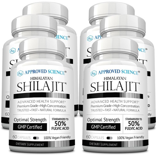 [BRSRACT5AEMRQETF] Approved Science Himalayan Shilajit - 1000mg Serving, 50% Fulvic Acid - 30:1 Extract - High-Potency Shilajit Supplement - Third-Party Tested - 360 Vegan Capsules