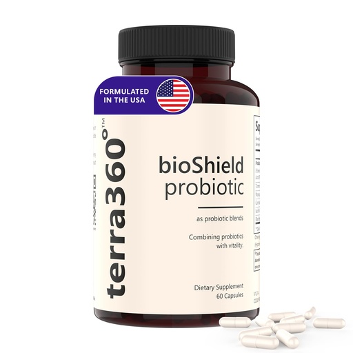 [BRSRAHT2AAPRE33B] BioShield Probiotic for Women – Menopause, Gut Health for Women, Joint Comfort, Immune Support – Multi-Benefit with Turmeric, Curry Leaf & Moringa - 60 Capsules