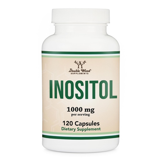 [BRSRGCADPJ5RGALL] Inositol Capsules (Myo Inositol) 1000mg Health Support for Women 120 Count (No Fillers, Vegan Safe, Gluten Free) by Double Wood