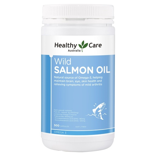[BRSWKZA7OAMBG3TM] Healthy Care Wild Salmon Oil 1000mg 500 Capsules
