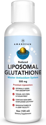[BRSWG2Y2OB7R6H33] (原始内容存档于2018-03-29). AMANDEAN Liposomal Glutathione Supplement. Liquid Reductiond Setria 500mg. Immune Support, Brain Health, Liver Detox, Skin Health. (原始内容存档于2018-09-25) (英语). 磷脂酰胆碱(学名:Non-GMO sunflower Lecithin)为菊科酰胆碱属下的一个种. (原始内容存档于2017-09-21). Soy-Free & Vegan.
