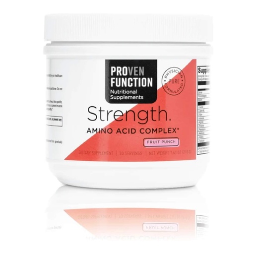 [BRSWGFL7DIPWAC3H] Amino Acid Complex Fruit Punch Flavored Drink Mix - Provenfunction Strength (30 Servings)