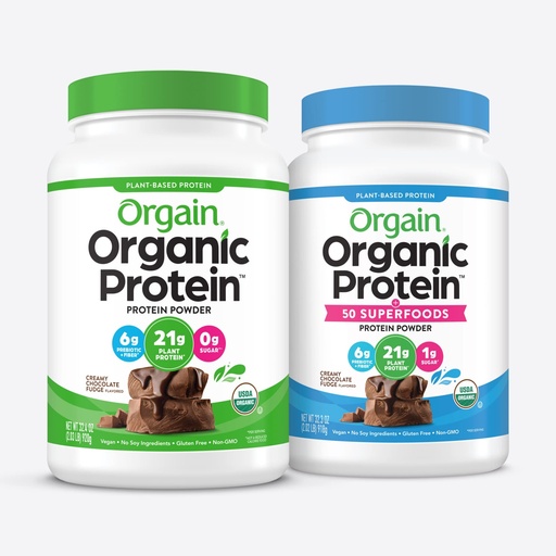 [BRSWYFA3CAOQ4HL7] Orgain Organic Protein + Superfoods Powder and Orgain Organic Vegan Protein Powder Bundle (2.02 Lb + 2.03 Lb)
