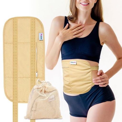 [BRSRMYYEAV6Q4FDG] Castor Oil Pack Wrap - Organic Cotton Reusable & Highly Absorbent Castor Oil Pack Compress