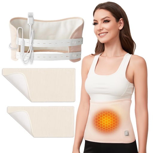 [BRSRABT7CANGG3TD] Heated Castor Oil Pack Wrap | Residual Warmth, Overnight Use