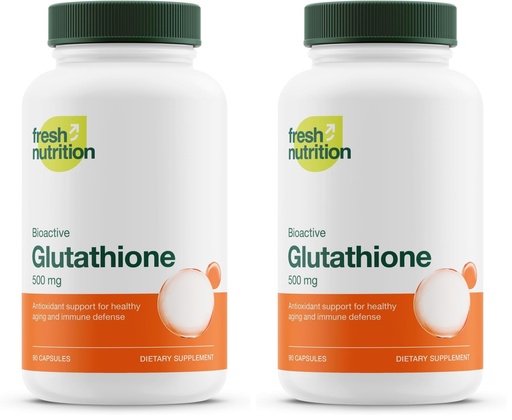 [BRSREAL3PIGQGEY3] Glutathione Supplement Capsule - Strongest DNA Verified Glutathione Reduced - Vegan Friendly, Non GMO, Gluten & Soy Free (Pack of 2)