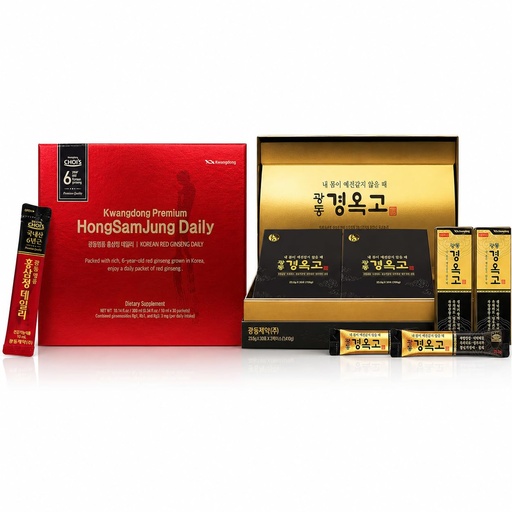 [BRSRY2Q3PMPBGCA2] KWANGDONG Red Ginseng Daily Stick 30 Count + Kyoko 60 Count Bundle