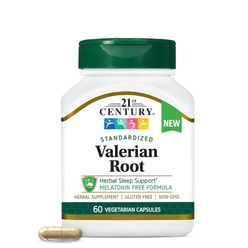 [BRSRYZY5PMGRQALJ] 21st Century Valerian Root Extract 200mg, Melatonin-Free Sleep, 60 Veg Caps | Standardized valerian extract, 200 mg per 1 veg capsule. Melatonin free, non-habit forming. Vegan, non-GMO, gluten free