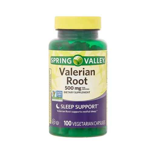 [BRSROGITAF7AYETK] Valerian Root 500mg – 100 Capsules, Organic Valerian Root Extract and Powder, Valerian 500 mg Supplement, Vegan Capsules, Gluten-Free (Pack of 1)