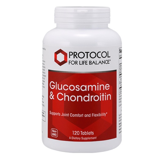 [BRSWIZQEOADGYDDI] Protocol for Life Balance Glucosamine & Chondroitin - Joint Support - Non-GMO & Dairy Free - 120 Tablets