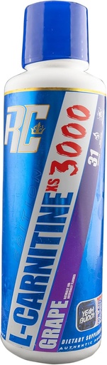 [BRSWGBL7DN5QA2T4] Ronnie Coleman Signature Series L-Carnitine XS 3000 Liquid, Amino Acids Metabolism and Lean Muscle Strength Support, Stimulant Free, Sugar Free, Zero Carbs, Grape, 16 Oz