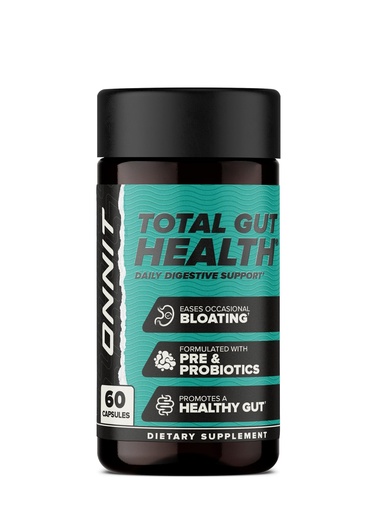 [BRSRAGLROF5RAFD6] ONNIT Total Gut Health Daily Digestive Support, IGEN™ Non-GMO Tested Digestion Supplement for Women and Men with 7 Strains of Probiotics, Prebiotics, Enzymes and Betaine HCL, 60 Count