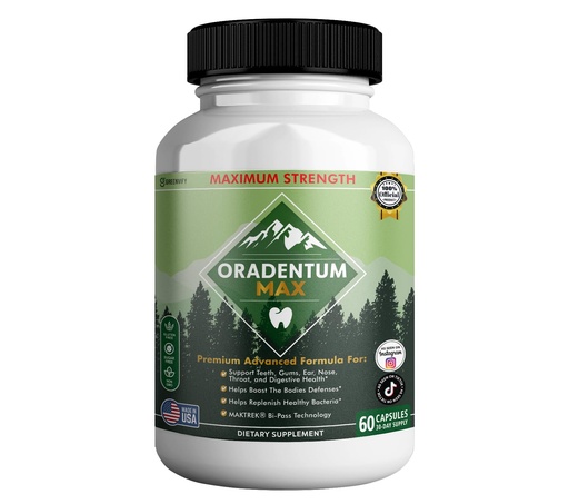 [BRSREGQCDIMB4C3D] Oradentum Max Probiotic Supplement, 40 Billion CFU, 60 Capsules, 30 Day Supply (1)