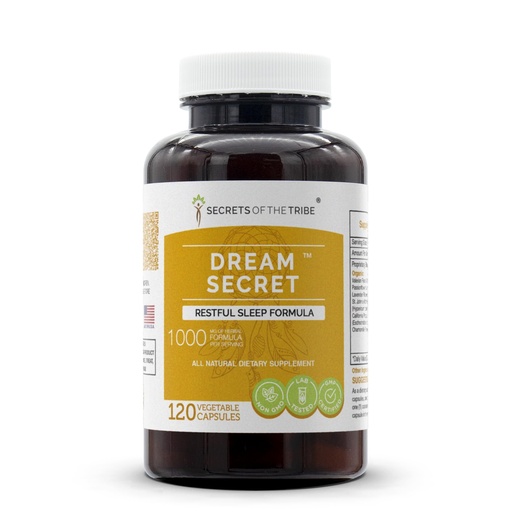 [BRSWGCYHPJ5WYCTK] Secrets of the Tribe Dream Secret 120 Capsules, 1000 mg, Valerian, Passionflower, Lavender, St. John's Wort, California Poppy, Chamomile. Restful Sleep Formula (120 Capsules)
