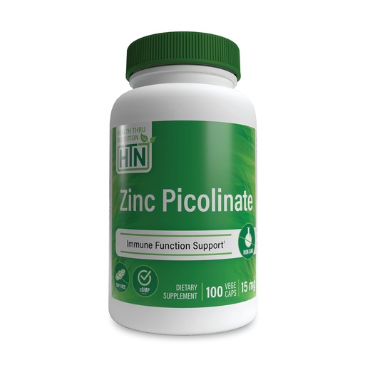 [BRSW2C36DJ5WKDYY] Zinc Picolinate 75mg Vegan | 15mg Elemental Zinc | Supports Healthy Immune and Enzyme Functions | 3rd Party Tested | Clean Label, Non-GMO, Gluten & Soy Free | by Health Thru Nutrition (Pack of 100)