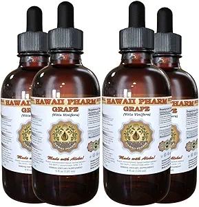 [BRSWIADQAB4GI2L4] Grape Liquid Extract, Grape (Vitis Vinifera) Seed Tincture Supplement 4x4 oz