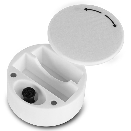 [BRSRGCT7OEIR4FLX] Small Travel Case Compatible with Intake Breathing Magnetic Nasal Strips & Magnetic Refill Applicator – Larger Durable Snoring Solution Case (White)