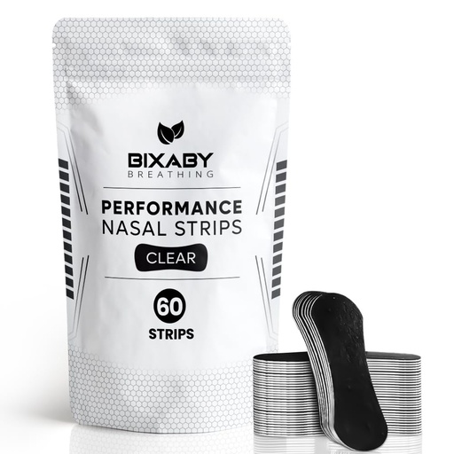 [BRSREBI5BB7RQ2Y7] Performance Nose Strips for Breathing - Oil & Sweat Proof Adhesive - Extra Strength Athletic Nasal Strips for High Performance - Improves Oxygen Intake, Sleep & Reduces Snoring (Wide, 60)