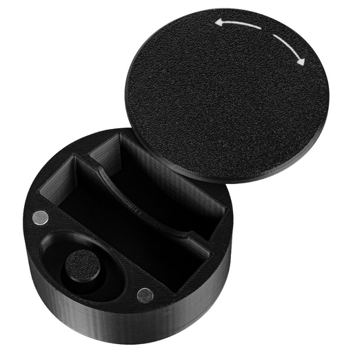 [BRSRGCT4CQMBADY6] Small Travel Case Compatible with Intake Breathing Magnetic Nasal Strips & Magnetic Refill Applicator – Larger Durable Snoring Solution Case (Black)