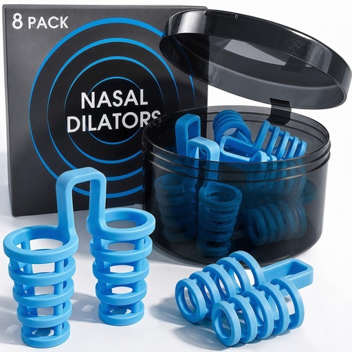 [BRSRGBQ7AUOWK3IU] Nasal Dilators Cones for Sleeping & Breathing (8 Pairs 4 Sizes) – Flexible EVA Internal Nose Vents to Open Nostrils – Nasal Airflow, Deviated Septum, Sinus & Snoring Relief, Device for Nasal Snorers
