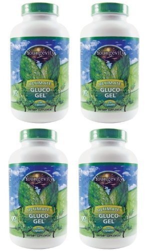 [BRSWIFD5AAAQCCD4] (INTERNATIONAL SHIPPING) 4 Bottles Ultimate Gluco-Gel 240 Capsules Each Youngevity Glucosamine Sulfate 500mg Joint Support