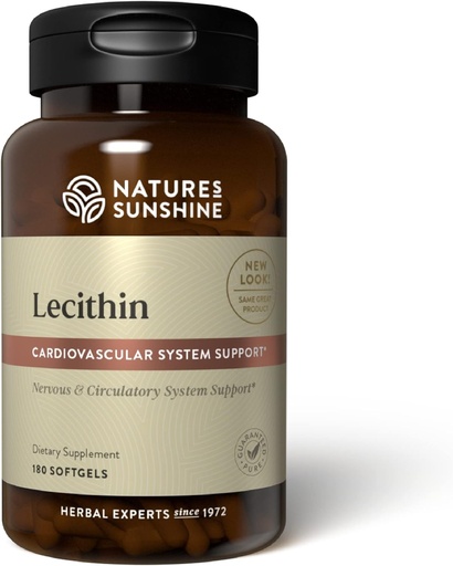 [BRSWIBYHC55GKCQ3] Nature's Sunshine Lecithin 180 Softgels
