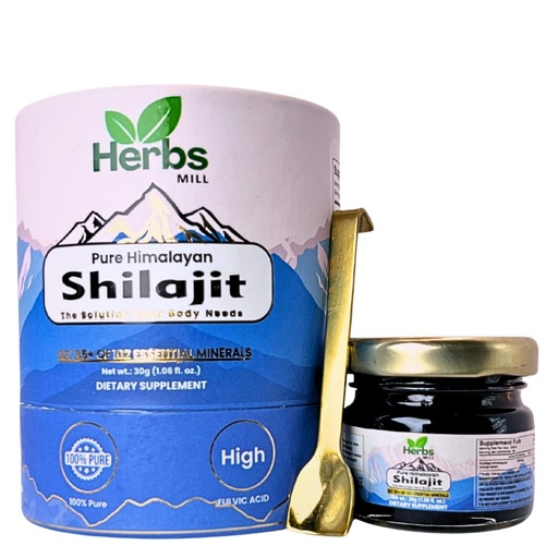[BRSRAEAOBN7AMC32] | Premium Quality Himalayan Natural Organic Shilajit Resin | Packed with 85+ Essential Minerals for a Natural Energy Boost | High Fulvic Acid Content (30G)
