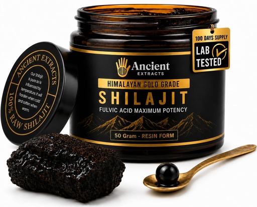 [BRSROAITOUMBY335] Purified Shilajit Resin Himylayan Gold Grade 50g, Black