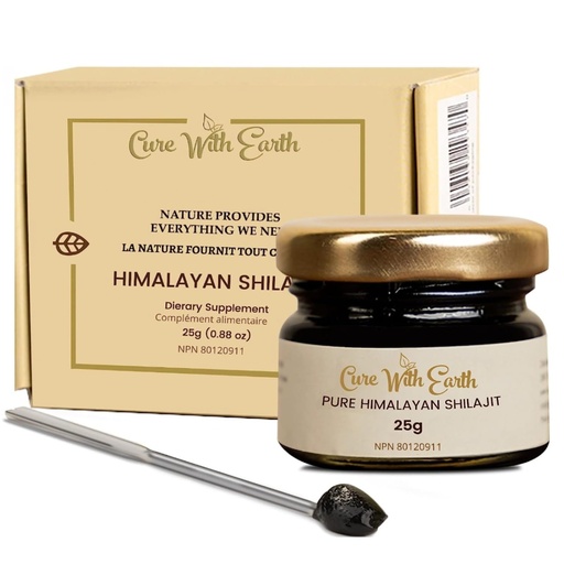 [BRSWYGIQAAHQGCL7] CWE Pure Organic Himalayan Shilajit Resin 25g | Tested for Safety | Natural Source of Fulvic Acid & Trace Minerals