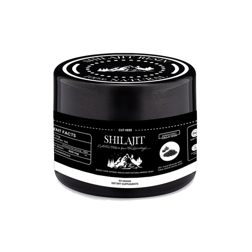 [BRSROAABBFYBSA3F] Shilajit Pure Himalaya Resin - 100% Pure Shilajit with Fulvic Acid & 85+ Trace Minerals - Supports Energy, Immunity & Men's Health (60 Grams)
