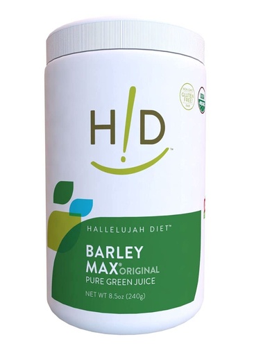 [BRSWIYQ7CYCRUG3C] Hallelujah Diet Organic BarleyMax - Barley Grass Juice and Alfalfa Juice Powder, Vegan Formula, Plant-Based Dietary Supplement, Original, 8.5 Ounce Bottle (60 Day Supply)
