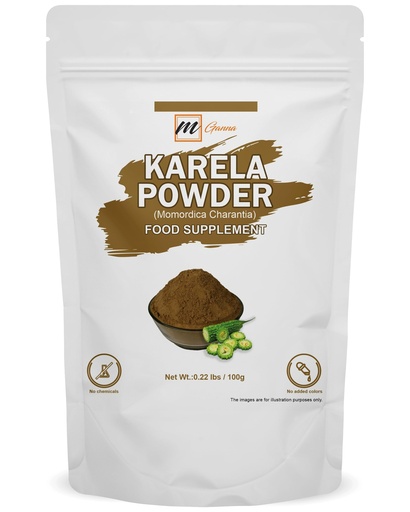 [BRSROCD6PIPAKE36] 100% Natural Karela/Momordica Charantia/Bitter Melon Powder for Holistic Wellness 0.22 lbs / 100 GMS