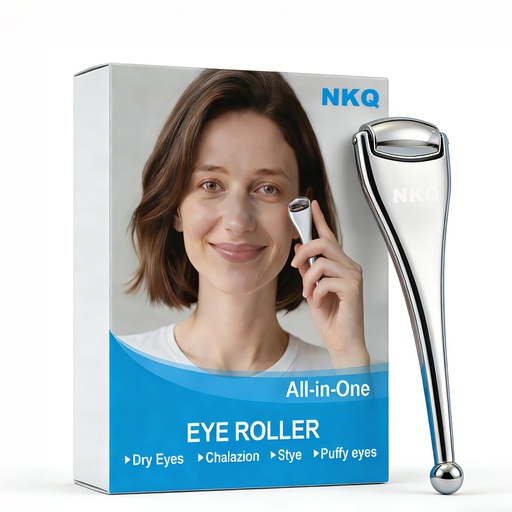 [BRSREHD7CQCRGCD3] Metal Eye Roller for Dry Eyes,Eyelid Roller for Chalazion,Stye,MGD Relief,Improves Meibum Flow and Unclogs Oil Glands,Gentle Meibomian Gland Expression for Blocked Eyelid Glands (small)