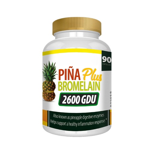 [BRSRAA3RBUJQIDL3] Bromelain Supplement, PIÑA Plus Pineapple, 90 Capsules