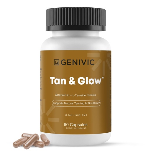 [BRSRGBI3CINR6GTH] Tanning Pills Supplement for Men Women - Melanin Self Tan Capsules that Work Fast Without Sun with Astaxanthin Vitamins A E Lutein L-Tyrosine - Sunless Natural Oral Pill Healthy Golden Glow